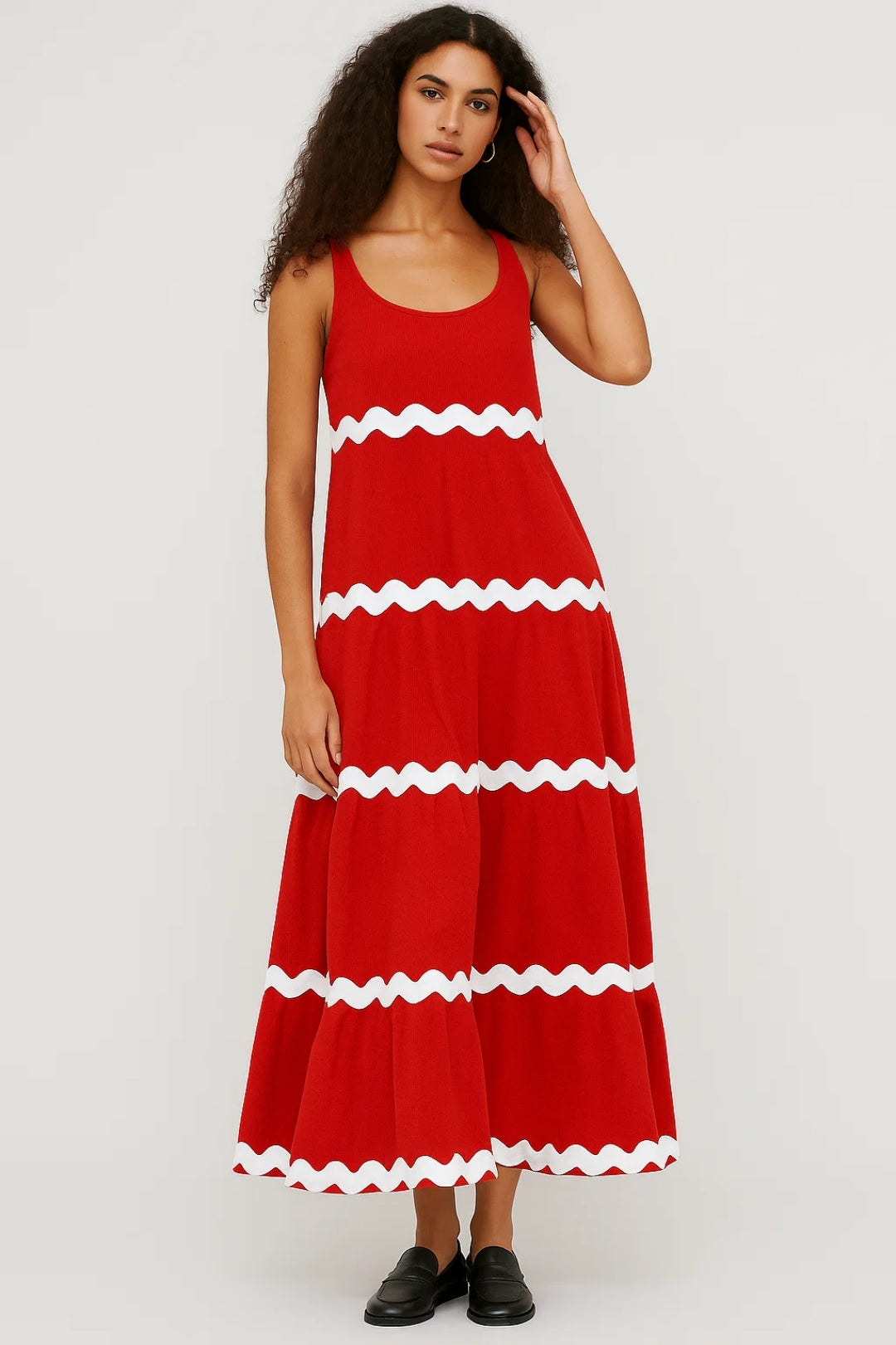 Robe Longue Volumineuse | Robe Sans Manches Décontractée | Légère et Respirante