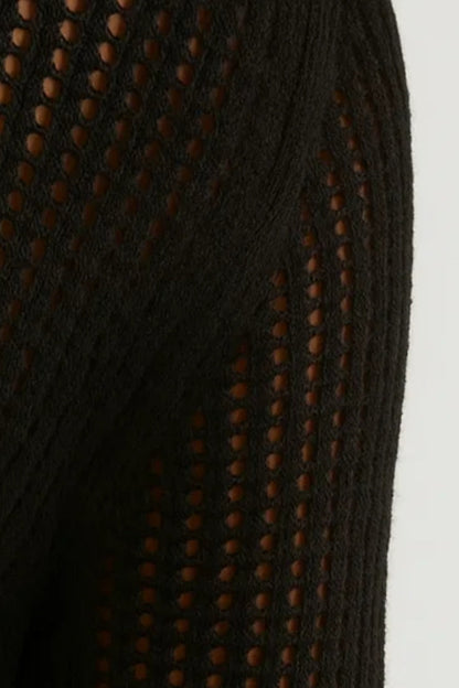 Robe Longue en Maille | Robe fluide à manches longues | Élégante et Moderne