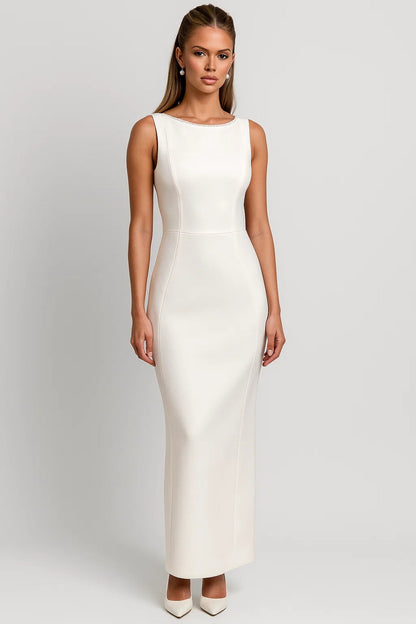 Robe Longue Élégante | Robe de Cérémonie Épurée | Légère et Respirante