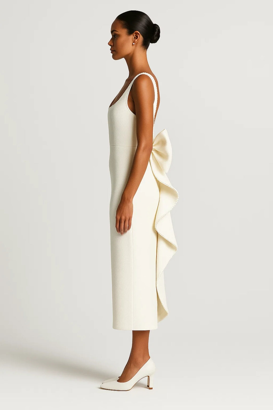 Robe Longue Élégante | Robe de Cérémonie Épurée | Légère et Respirante