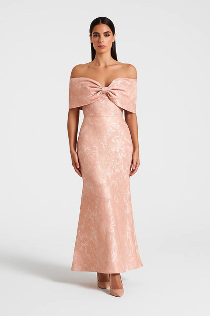 Robe Longue Épaules Dénudées | Robe de Soirée Élégante | Légère et Respirante