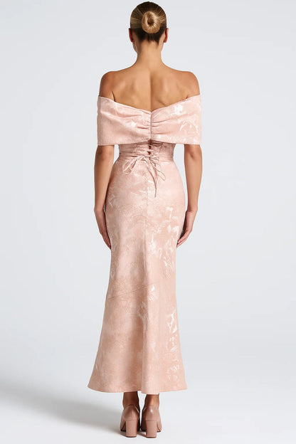 Robe Longue Épaules Dénudées | Robe de Soirée Élégante | Légère et Respirante