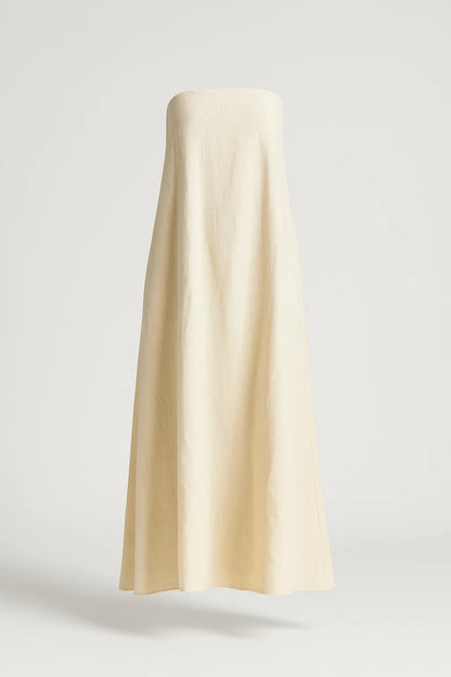 Robe Longue Épurée | Robe Bustier Femme | Légère et Respirante