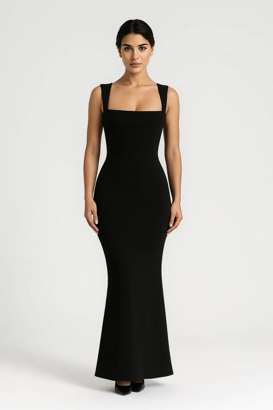 Robe Longue Évasée | Robe Ajustée Élégante | Légère et Respirante