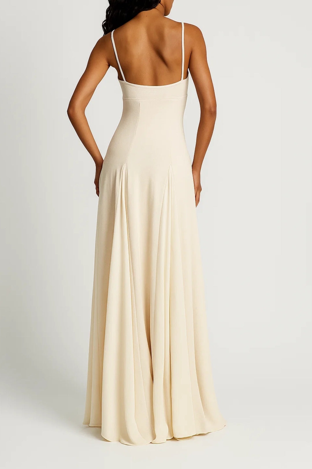 Robe Longue Évasée | Robe à Bretelles Femme | Légère et Respirante