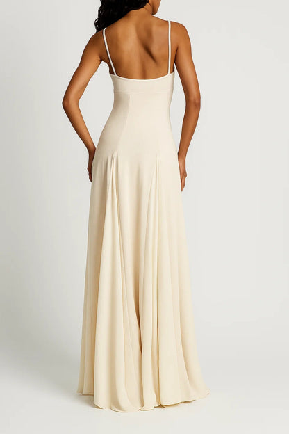 Robe Longue Évasée | Robe à Bretelles Femme | Légère et Respirante