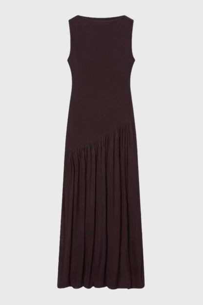 Robe Maxi Femme - Sans Manches avec Jupe Plissée | Élégante