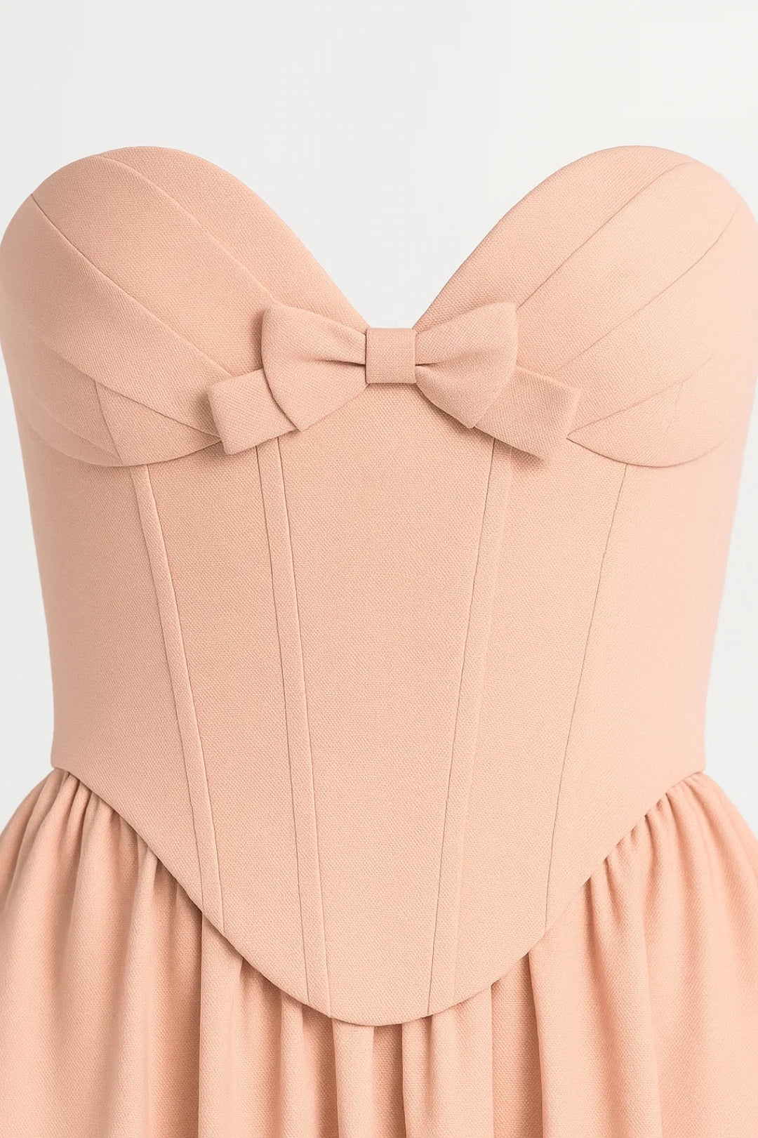 Robe Mi-Longue à Corset | Robe Sans Bretelles Élégante | Légère et Respirante