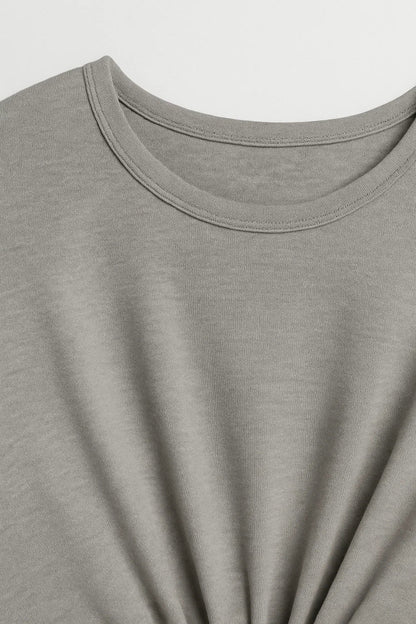 Robe Midi à Manches Longues | Robe Nouée à la Taille | Confortable et Élégante