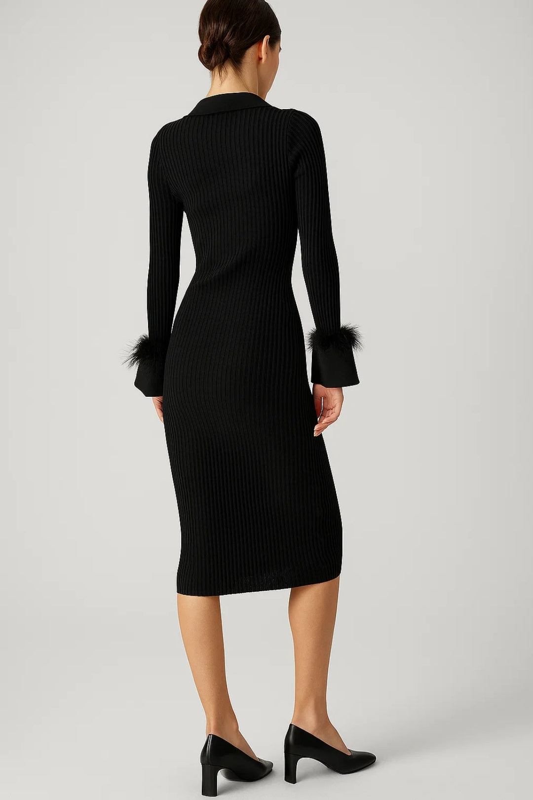 Robe Pull Élégante | Robe Mi-Longue Ajustée | Confortable et Stylée