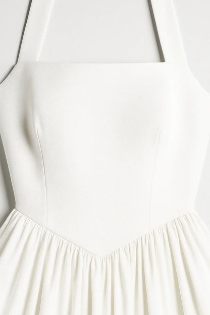 Robe Vintage Mi-Longue | Robe Patineuse à Bretelles | Légère et Respirante