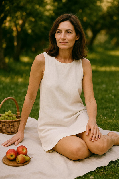 Robe Sans Manches Femme | Coton Doux | Coupe Décontractée