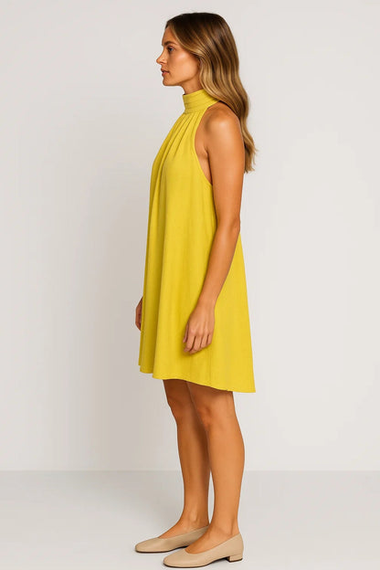 Robe d'Été Asymétrique | Robe courte sans manches | Légère et Moderne