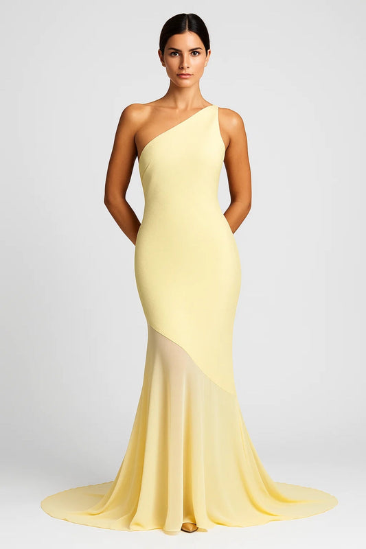 Robe de Soirée Asymétrique | Robe Longue Évasée | Légère et Respirante