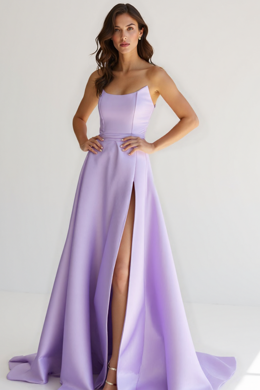 Robe de Soirée Femme | Éclat Satiné | Taille Cintrée Élégante