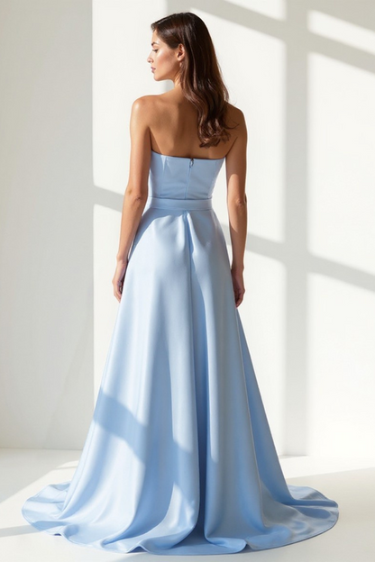 Robe de Soirée Femme | Éclat Satiné | Taille Cintrée Élégante
