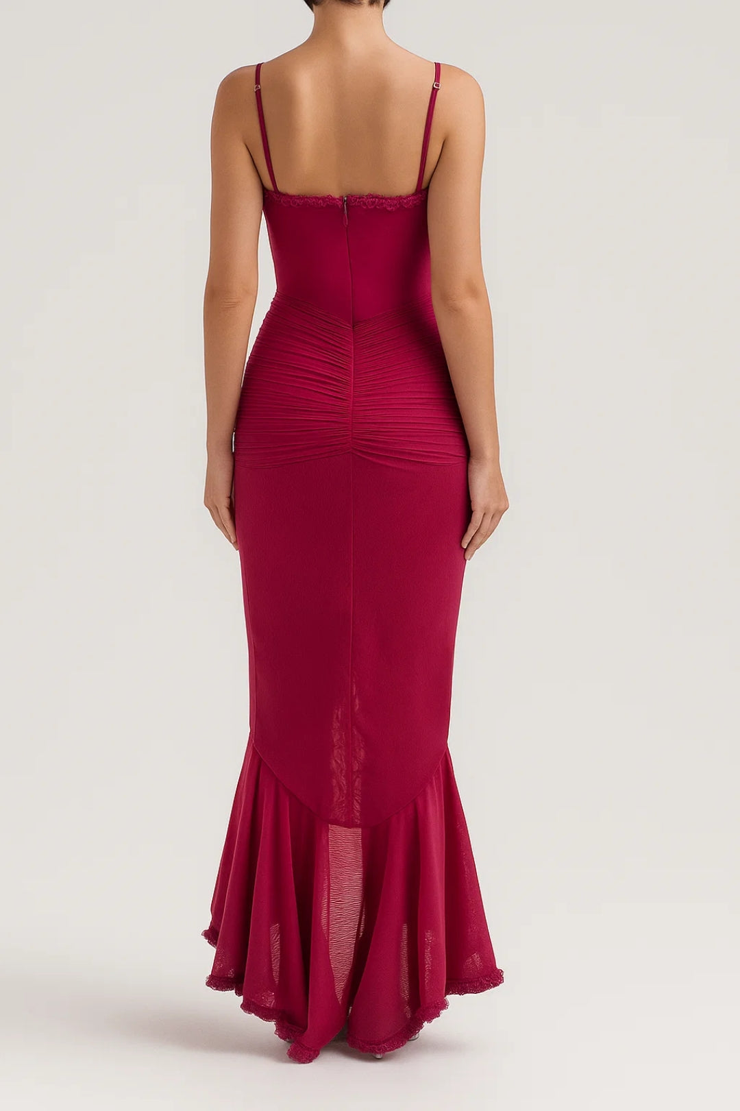 Robe de soirée élégante | Robe longue à volants | Léger et respirant