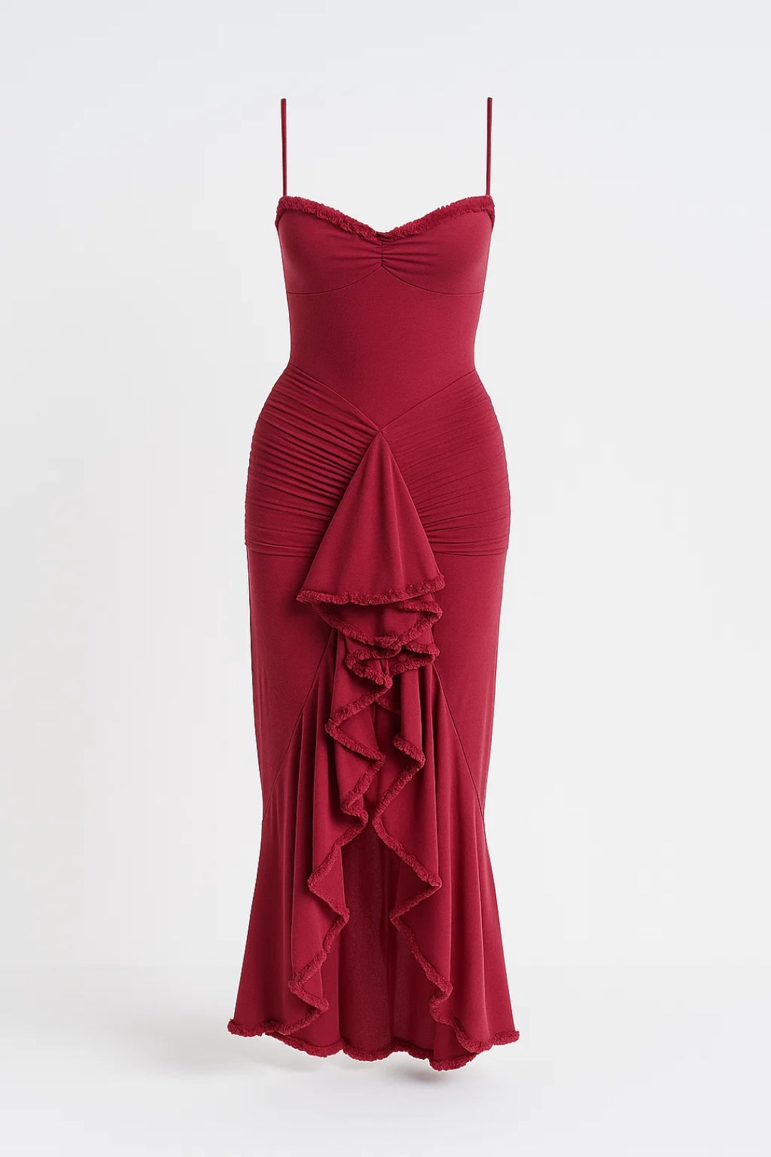 Robe de soirée élégante | Robe longue à volants | Léger et respirant