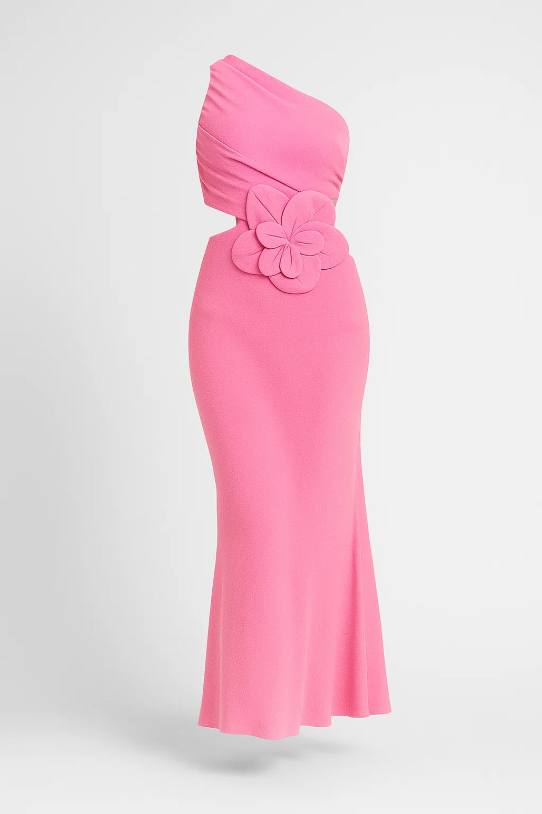 Robe fleurie asymétrique | Robe longue une épaule | Légère et respirante