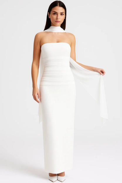 Robe Élégante Soirée | Robe Longue Sans Bretelles | Légère et Confortable