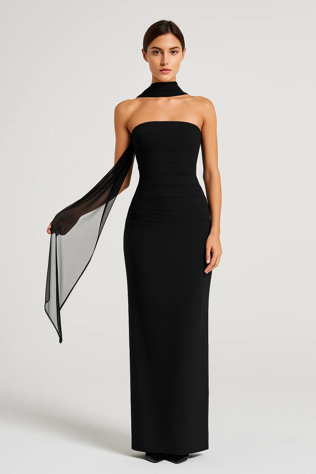 Robe Élégante Soirée | Robe Longue Sans Bretelles | Légère et Confortable