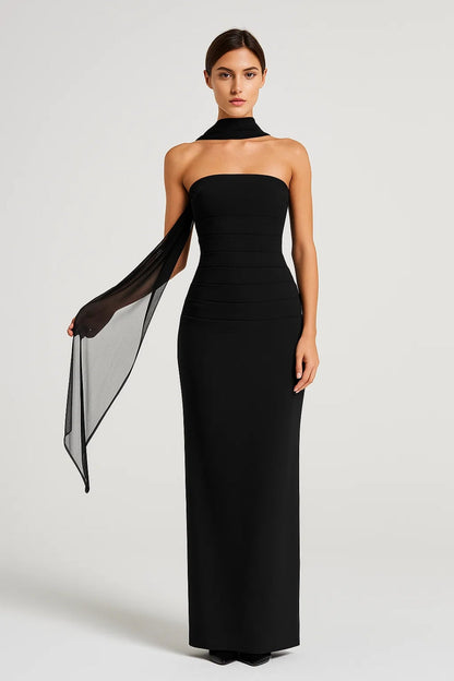 Robe Élégante Soirée | Robe Longue Sans Bretelles | Légère et Confortable