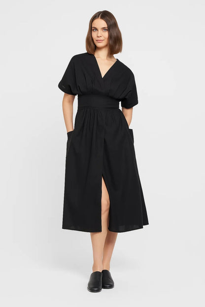 Robe Élégante d'Été | Robe midi portefeuille | Légère et Flatteuse