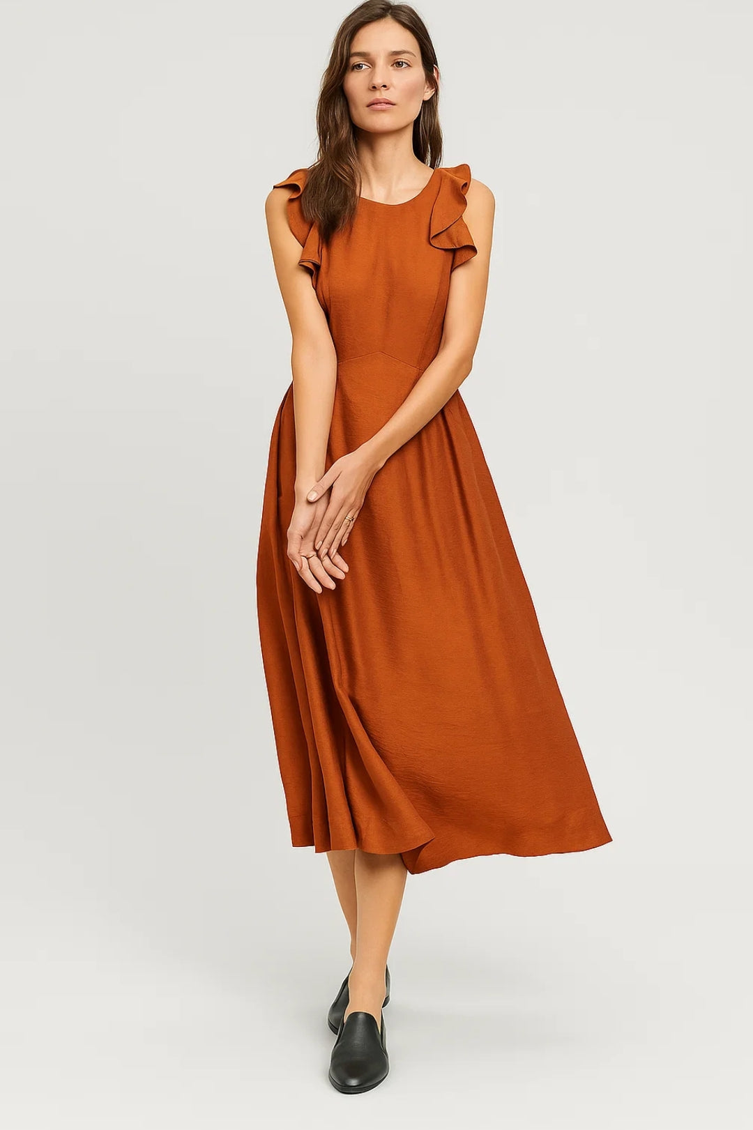 Robe Élégante d'Été | Robe midi sans manches | Légère et Aérée