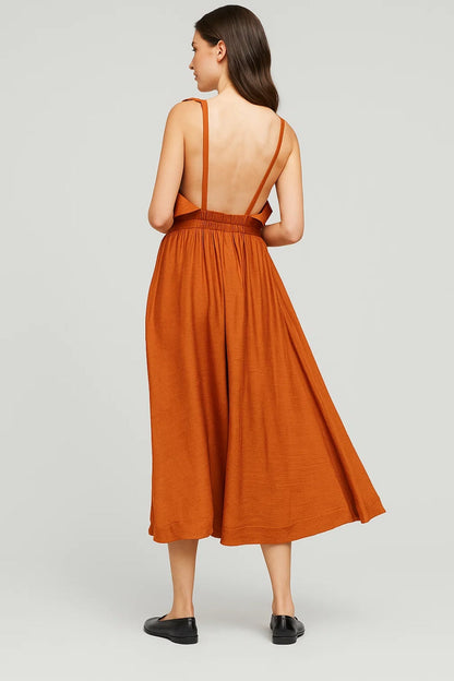 Robe Élégante d'Été | Robe midi sans manches | Légère et Aérée