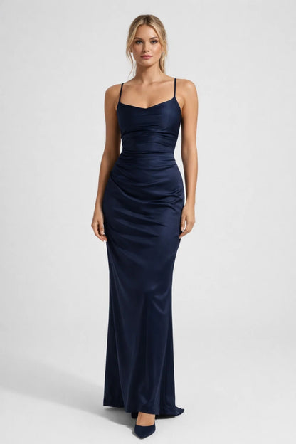 Robe Maxi Femme - Bretelles Fines Coupe Ajustée | Mariage invitée