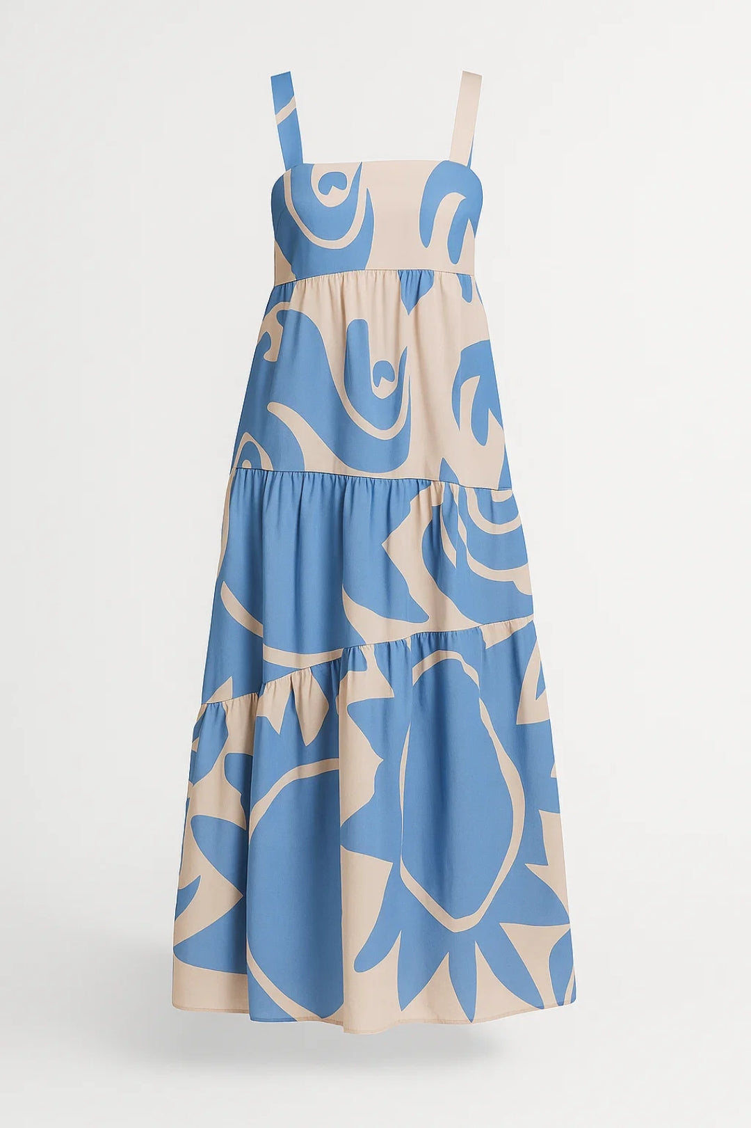 Robe longue imprimée | Robe d’été fluide | Légère et respirante