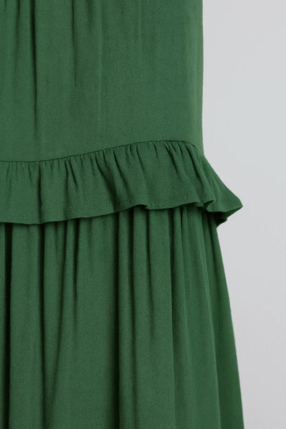 Robe maxi à volants | Robe d’été fluide sans manches | Légère et respirante