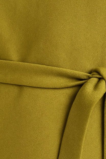 Robe midi ceinturée | Robe sans manches fluide | Légère et respirante