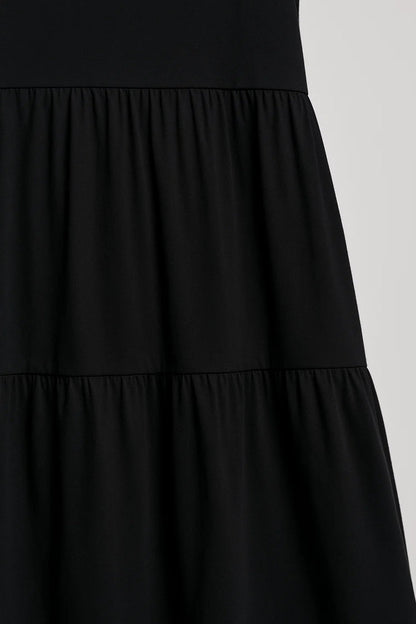 Robe évasée sans manches | Robe midi à étages | Légère et respirante