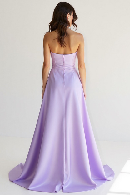 Robe de Soirée Femme | Éclat Satiné | Taille Cintrée Élégante