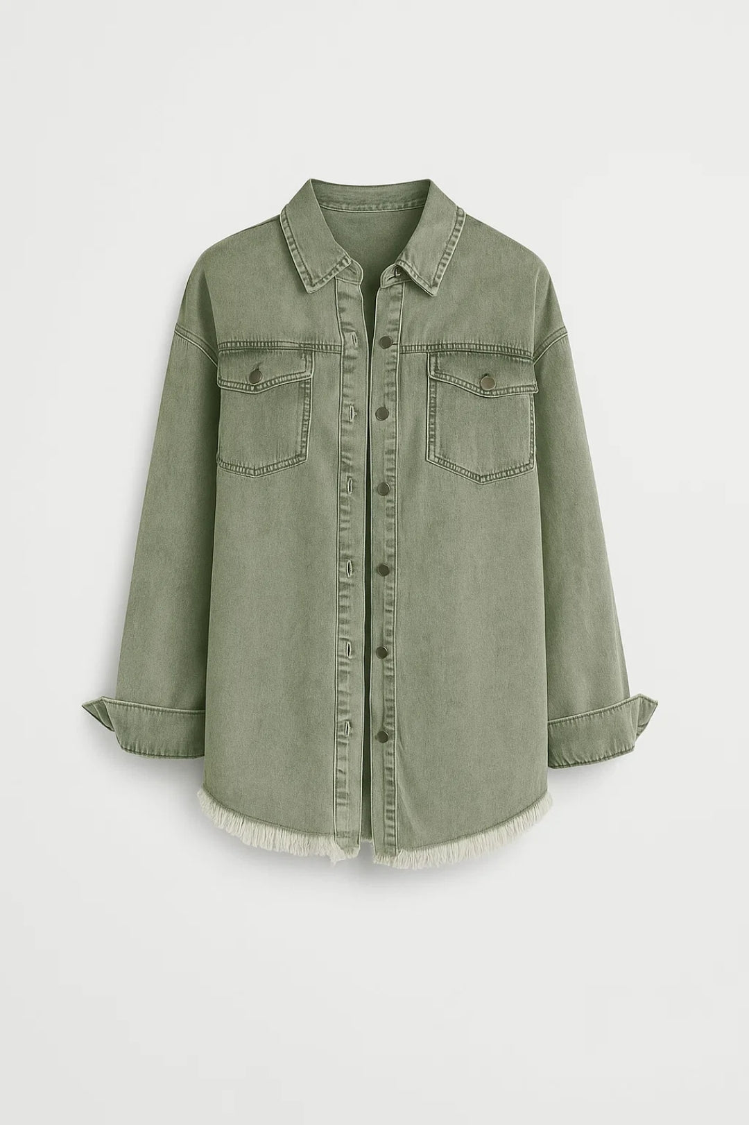 Surchemise Effet Denim | Chemise oversize pour femme | Décontractée et Tendance