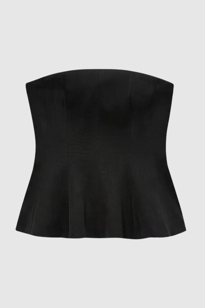 Top Femme - Bustier Sans Bretelles avec Coupe Évasée