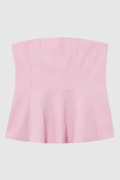 Top Femme - Bustier Sans Bretelles avec Coupe Évasée