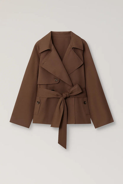 Trench Femme | ceinturé | coupe croisée moderne pour Mi-Saison