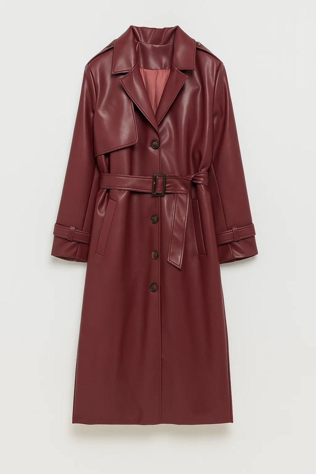 Trench Long Femme | Manteau Ceinturé Élégant | Coupe Structurée et Intemporelle