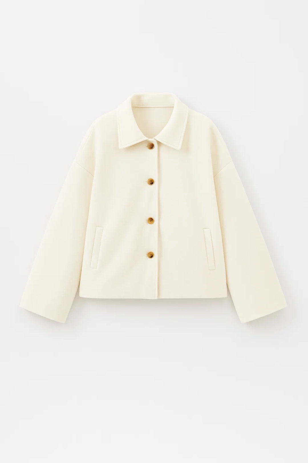 Veste Courte Femme | Blouson Minimaliste à Boutons | Élégant et Décontracté