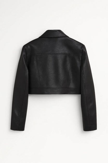 Veste Courte Femme | Blouson Zippé Style Motard | Moderne et Structuré