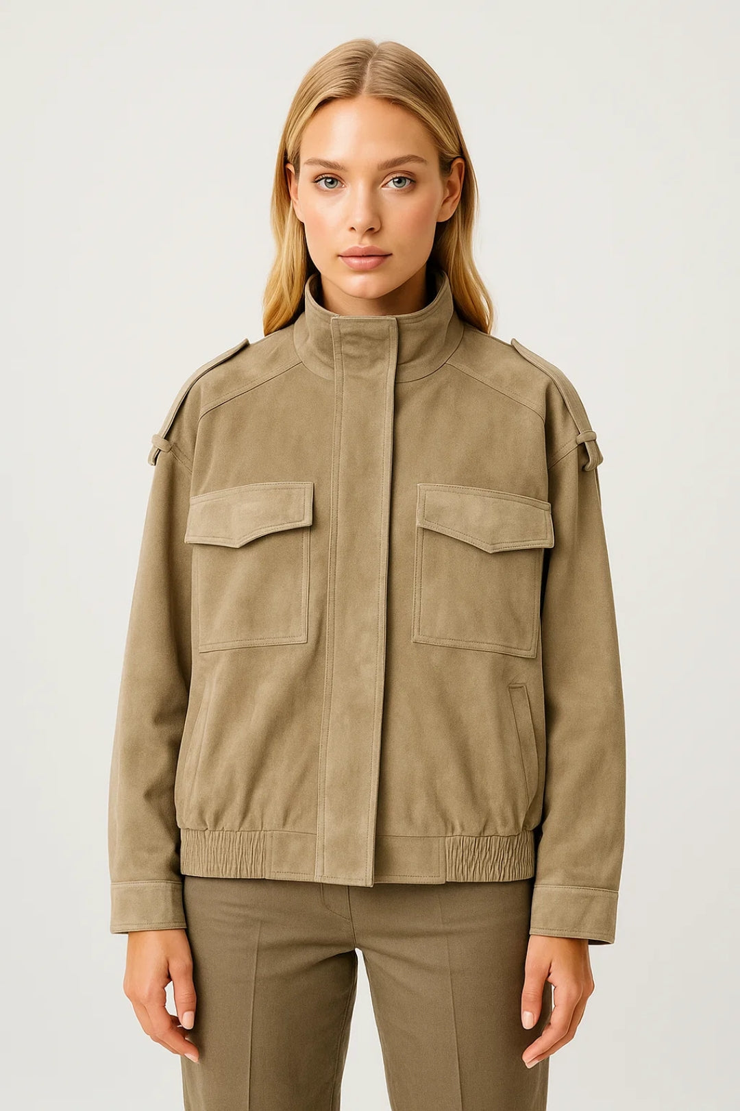 Veste Courte Style Utilitaire | Fermeture Haute et Poches Structurées | Légère et Respirante