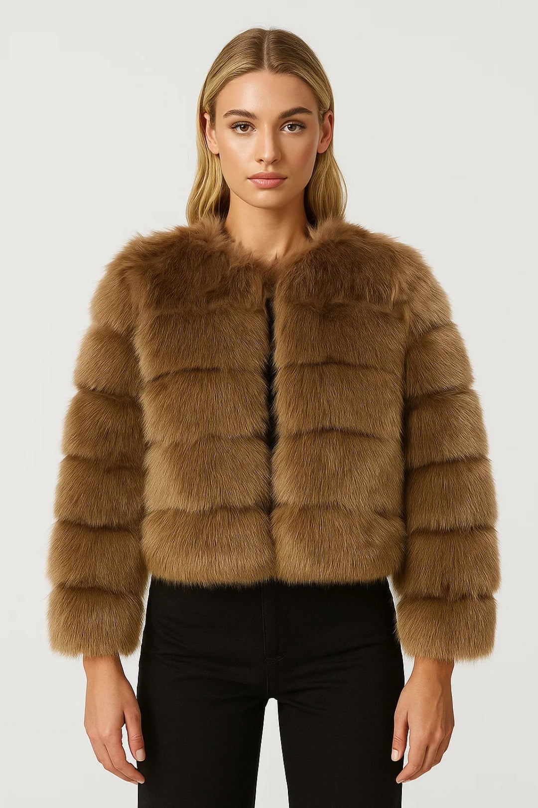 Veste Courte en Fausse Fourrure | Veste femme | Douce et Élégante