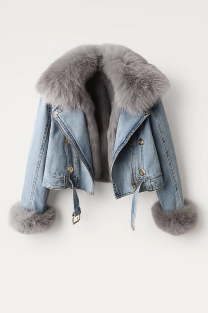 Veste Courte en Jean | Veste femme | Doublée et Stylée