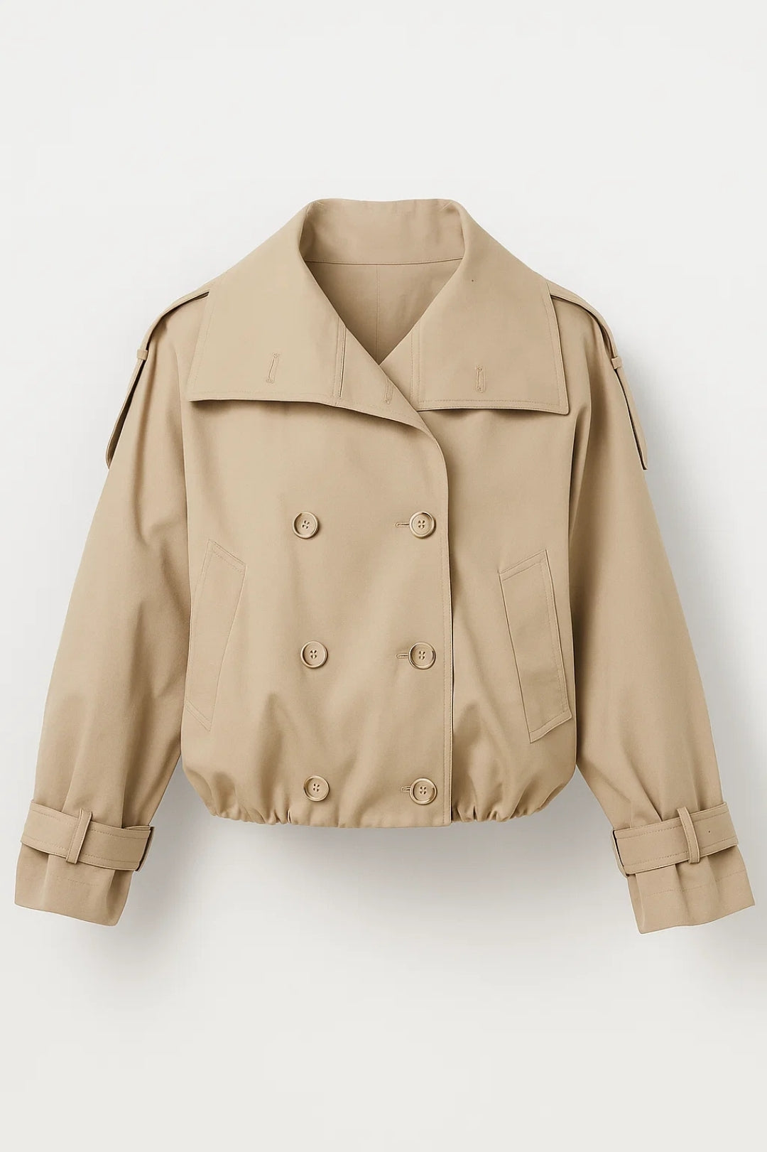 Veste Croppée Style Trench | Veste femme | Structurée et Tendance