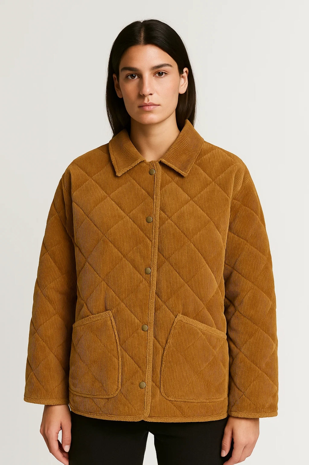 Veste Matelassée | Velours Côtelé | Idéale pour l’Automne