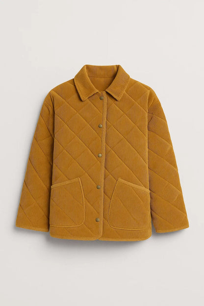 Veste Matelassée | Velours Côtelé | Idéale pour l’Automne