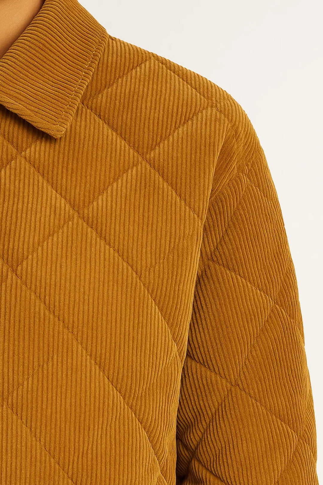 Veste Matelassée | Velours Côtelé | Idéale pour l’Automne