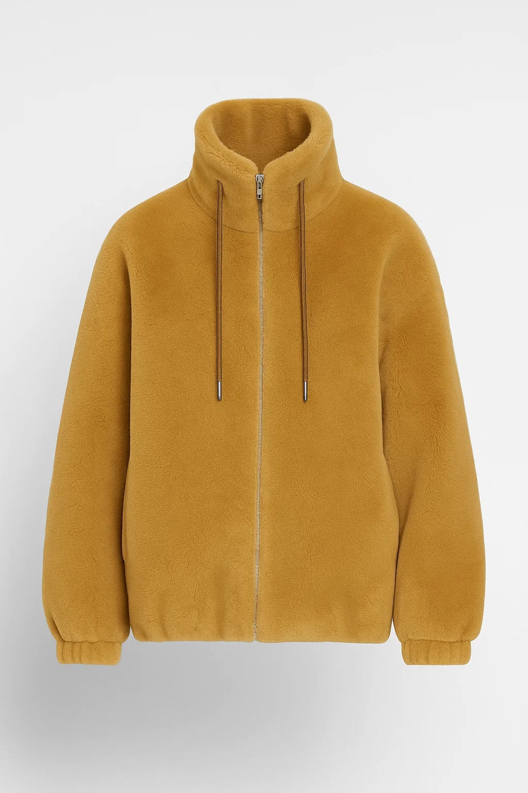 Veste Teddy Femme | Col Haut Zippé | Douce et Chaude